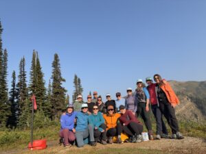 A group picture at the helipad.